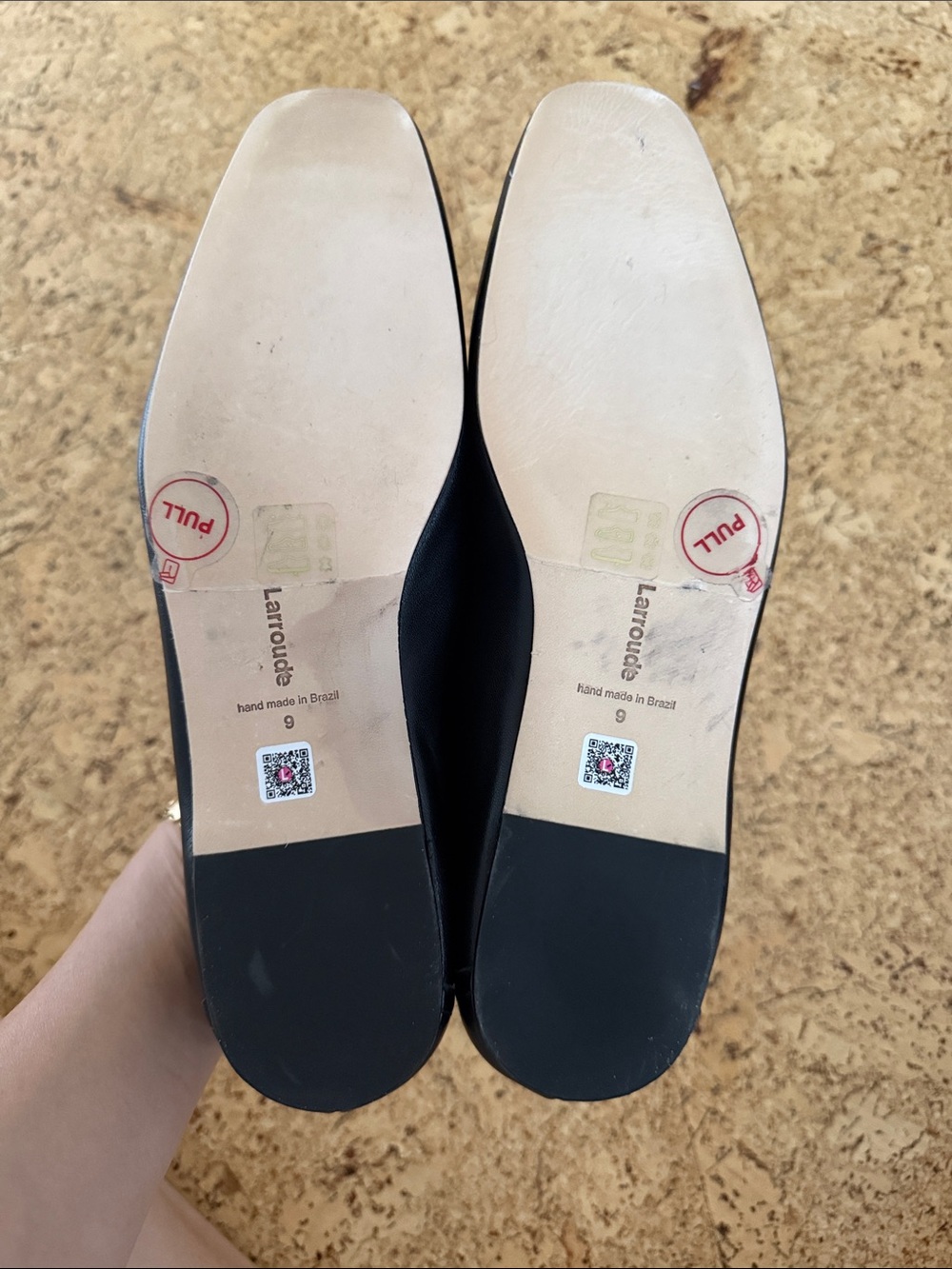 Larroude Black Leather Loafers - Picture 4 of 4